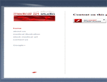 Tablet Screenshot of medicalartstudio.com